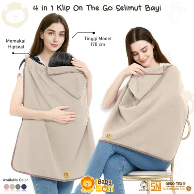 4in1 BABY LEON Selimut Bayi Newborn Blanket On The Go Selimut Hoodie Klip Baby Selimut On The Go Baby Blanket Hoodie BS-338 Selimut Stroller Penutup Stroller Cover Asi Ibu MenyusuiI