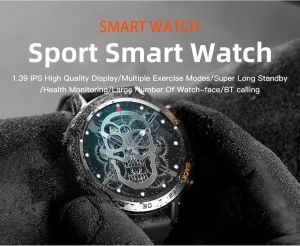 Diyeeni K52 Smart Watch for Men Outdoor Bluetooth Sports Watches 1.39in HD Fitness Sleep Monitor for Android iOS with Pedometer Sport Mode
