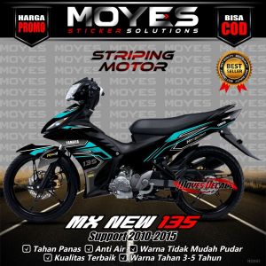 BISA COD Striping Mx New 135 2010-2015 Motif Racing Warna Merah