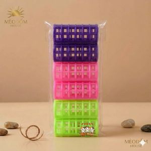 SET 6 ỐNG CUỐN TÓC GAI NHỰA ĐỦ MÀU - BÍ QUYẾT TẠO XOĂN PHỒNG TỰ NHIÊN KHÔNG LO DÙNG NHIỆT