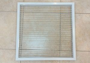 Cửa Gió Điều Hòa Nan Bầu Dục 350x350mm Sơn Tĩnh Điện Màu Trắng