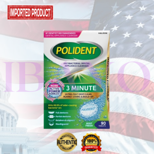 POLIDENT DENTURE CLEANSER CLEANER 3 MINUTE OVERNIGHT SMOKERS