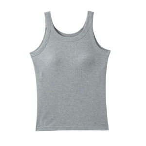 Einashop Aimi Bra Padded Ribbed Singlet SG Ship