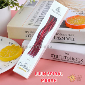 TAIYO Lilin Spiral Metalik Coating Premium Isi 6pcs Birthday Candle Ulang Tahun Pastel Warna