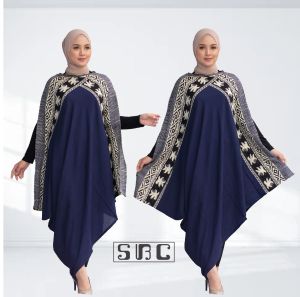 Dress kaftan batik wanita modern