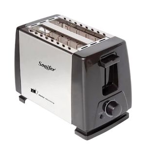 SONIFER Toaster Pemanggang Roti Pop Up Otomatis 2 Slot SF-6007