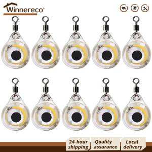 【Free Shipping】 10Pcs Battery Operated Fishing Lures - Mini Eye Shape for Seawater and Freshwater Fishing
