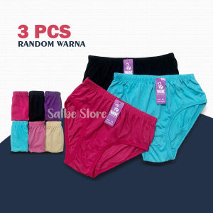 3pc Celana Dalam Wanita Katun CD Wakadzuma Polos Size L XL XXL 4L