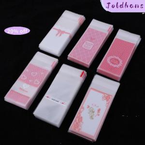 Joldhans 100 chiếc túi bọc bánh cupcake đóng gói bánh quy nhỏ bằng nhựa OPP Túi tự dính