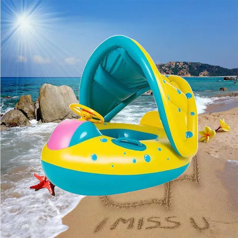 Baby swim best sale ring with shade