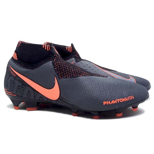 Sepatu Bola Nike Phantom VSN Elite DF FG DarkGrey Mango Lazada