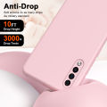 For Samsung Galaxy A50/A30S Phone Case，Imitated liquid silica gel+flannelette TPU soft shell Back Cover. 