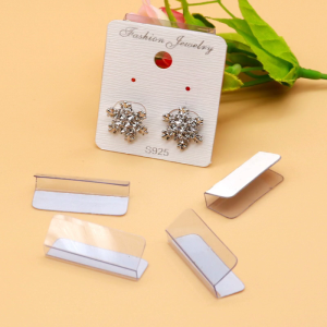 100 Pieces Plastic Earrings Adapter Self-Adhesive Display Adapter for Women Earrings Necklace Display