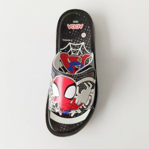 รองเท้าแตะ สำหรับเด็ก ลาย SpiderMan สี แดง ดำ น้ำเงิน แบบสวม ไม่ต้องผูกเชือก สามารถปรับกระชับได้ สินค้าพร้อมจัดส่ง