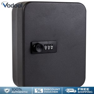 Key Box Wall Mounted 20 Key Hooks Key Cabinet Wall Mount with Key/Code Lock Locking Key Organizer Key Cabinet Lock Box