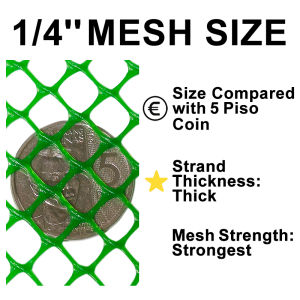 Plastic Mesh Fence Durable Netting Screen for Chicken | 30M Roll
