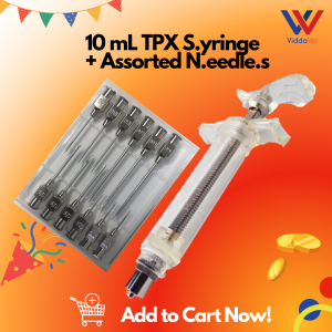 Syringe 10 mL TPX Heavy Duty + 1 Dozen Free Assorted Stainless Needles syringe needle 10cc syringe for handfeeding syringe needle for animal needle for pig syringe for dog syringe 10 ml syringe for animal veterinary syringe syringe needle syringe