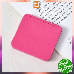 OFM-C1138 Kaca Lipat 2 Sisi Persegi Polos Cermin Saku Kecil / Kaca Mini Travel Size / Kaca Make Up