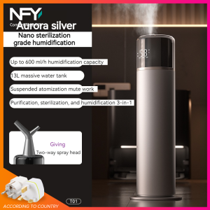 ความจุมาก NFY 13Lฟอกอากาศและเครื่องทำน้ำยาฆ่าเชื้อเงียบสำหรับใช้ในบ้าน/ห้องนอนหญิงตั้งครรภ์และทารกหมอกหนาขาตั้งพื้น