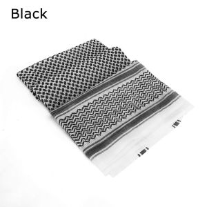JIYAN2866 1Pcs Palestine Bandana Muslim Shemagh Scarf Multifunction Headwrap Square Neck Wrap Plaid Shawl Arab Kafiya Keffiyeh Arabic Turban Hijab Adults