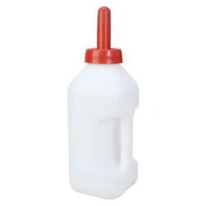 Leakproof Calf Nursing Bottle with Nonslip Handle and Detachable Rubber Nipples for Easy Milk Feeding Livestock Supply
