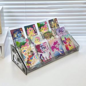 RBJ4 3/4/5/6/7 Layers Card Display Stand Ladder Type Large Capacity Nail Polish Display Holder Easy To Assemble DIY Doll Figures Model Shelf Home Use