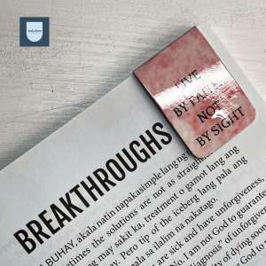 Live by Faith and Not by Sight Magnetic Bookmark | Minimalist Scripture Bookmark | Strong Magnet | 1x3 inches Christian Magnetic Bookmark