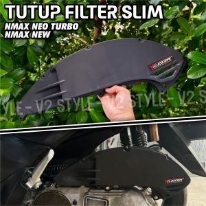 TUTUP FILTER UDARA ALL NEW NMAX 155 / AEROX 155 NEW / NMAX NEO S NEW / NMAX TURBO TAHUN 2020 - 2024 CONNECTED COVER FILTER BOX SARINGAN UDARA PENUTUP BOK FILTER NMAX VELOSCOPE PLASTIK ABS TEBAL PNP MODEL SLIM TANPA BAUT