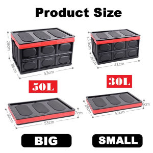 Foldable Storage Box Multipurpose Container Car Boot Trunk Organizer Basket Tong Lipat Travel Luggage Folding Box Kereta