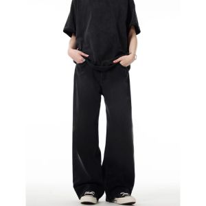 ยีนส์ผู้ชายทรง Baggy ใส่แล้วดูดีมีระดับ! 💯 เนื้อผ้าไซลินไดรต์นุ่มทน เก็บทรงเพอร์เฟคทุกครั้งที่ใส่ 🚀