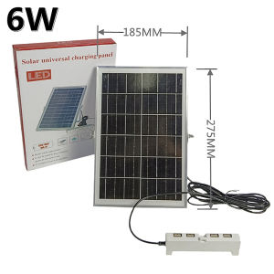 LED Solar Panel Fast Charging With 4 USB Ports 6V 6W Solar Panels Charger For Camping Cellphone
