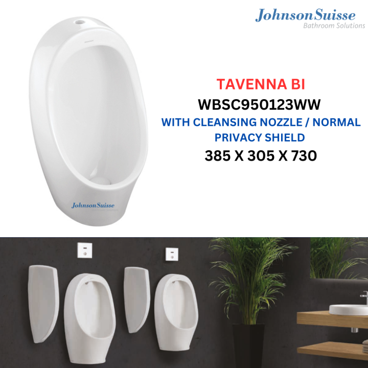 JOHNSON SUISSE TAVENNA BI/TI TOILET WALL HUNG URINAL BOWL SERIES