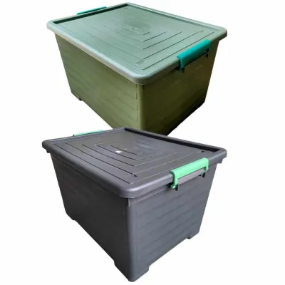 STORAGE 160L 90L 65L HEAVY DUTY WITH WHEELS AND HANDLE (MAXIMUM ORDER IOF 5PCS PER CHECK OUT)