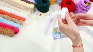 20mm*1M DIY Plush Wool Wire Twist Fluffy Pipe Cleaner Handmade Puppy Doll Craft Material