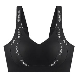 INTIMA Plus Size Bra for Women Wireless Full Coverage Push up Everyday Sports Bralette Comfortable Ultra-thin Minimizer Bra