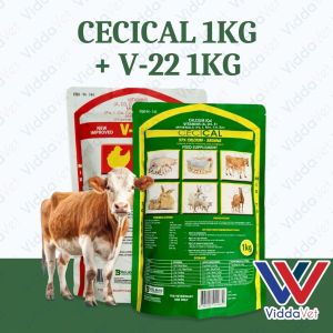 Cecical 1kg + V-22 1kg 1kg CecicalPowder vitamins 1kg v22 powder calcium powder for pigs powder 1kl v2+ 1kl cecical
