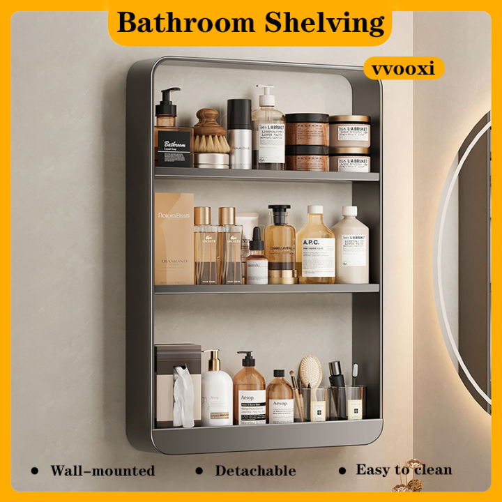 Bathroom Organizer, Wall-mounted Storage Racks for Toilets and Kitchens ...