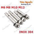 Tắc kê inox, bu lông nở hàng chuẩn INOX 304 đủ size. 