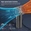GOOJODOQ Mini Fan Rechargeable Strong Wind 100 Gear Wind Speed Fan Mini Electric Fan Digital Display Adjustable Turbo Portable Handheld Fan for Outdoor Sports. 