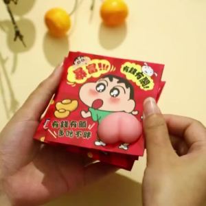 [READY STOCK]2026 3D Angbao Packet Crayon Shin-chan PP Red Envelope Funny Red Envelopes for the Year of the Horse Funny Angpau Cartoon Doraemon Red Envelope Bag