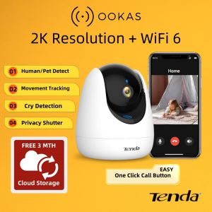 Tenda 4MP/3MP 2K+ WiFi 6 Auto Patrol 360 Ai Smart Wireless WiFi CCTV Cloud Camera CP3 PRO / CP7