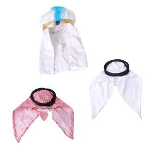 Pet Role Play Arab Hat Cats And Dogs Halloween Headwear For Holiday Parties And Cute Poses Headscarf
