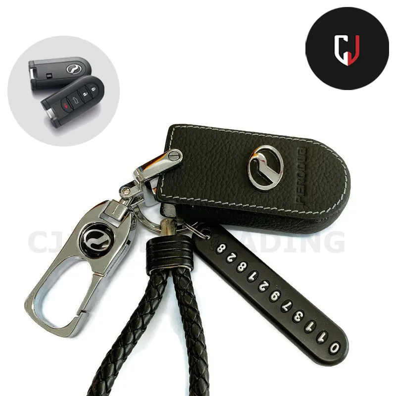 Perodua Bezza Myvi Aruz Keyless Remote Car Key Leather