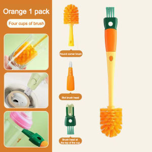 5IN1 Long Handle Cleaning Cup Brush Washing Tool Water Cup Cleaning Milk Bottle Brush