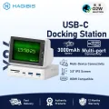 HAGIBIS X86 Mini Monitor 380w 8-in-1 USB-C Docking Station,High Power Delivery,,Multiple Ports,Portable Design,Aesthetic Appeal. 