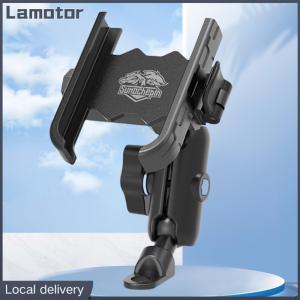 Aluminum Alloy Motorcycle Phone Mount Anti-Shake Motorcycle Cellphone Holder Adjustable Navigation Bracket for Motorcycle