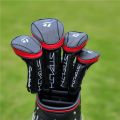 TLM Stealth Golf Woods Headcovers Covers For Driver Fairway Hybrid 135H Clubs Set Heads PU Leather Unisex Protector Golf Accessories. 