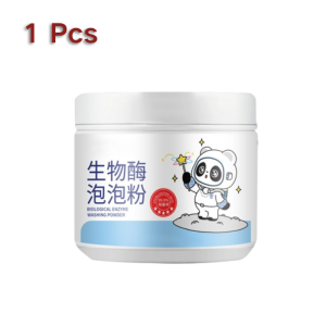 Clothes&Shoe Stain Remover Powder Bio-Enzyme Bubble Powder Powerful Removes Stains Yellowing 3-Second Whitening Washing Powder
