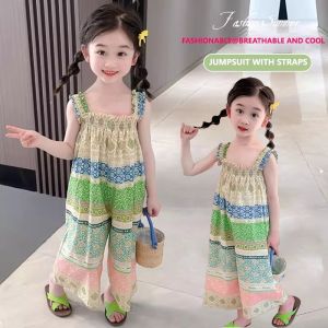 Jumpsuit for Kids Girl Cute Korean Version Girls Jumper Baby Loose Fit Casual Overalls for Baby Girl