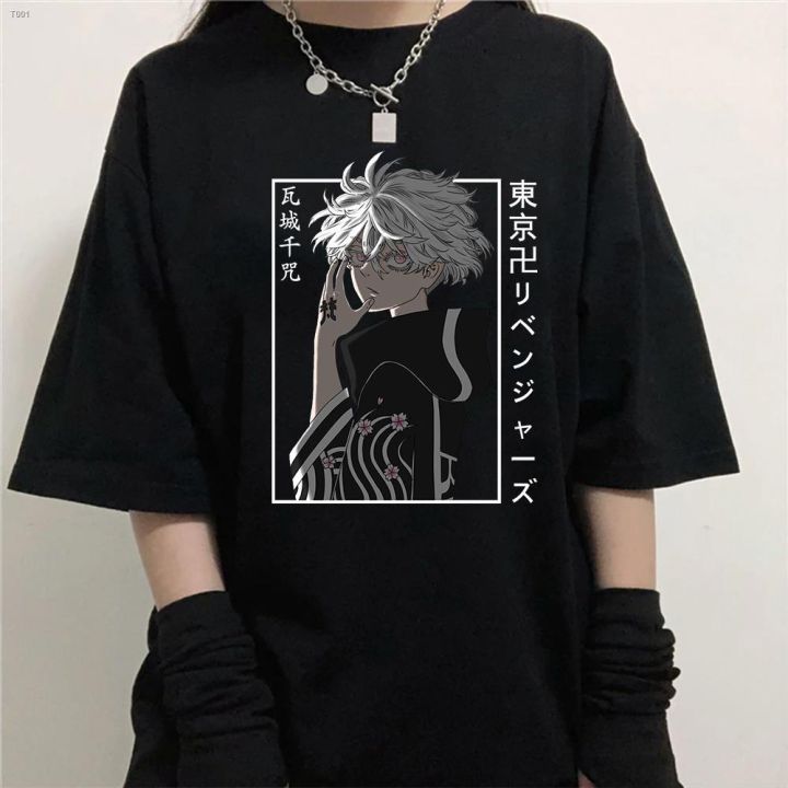┅เสื้อยืด Tokyo Revengers ร้อน เสื้อยืดกราฟิก Anime Kawaragi Senju ...